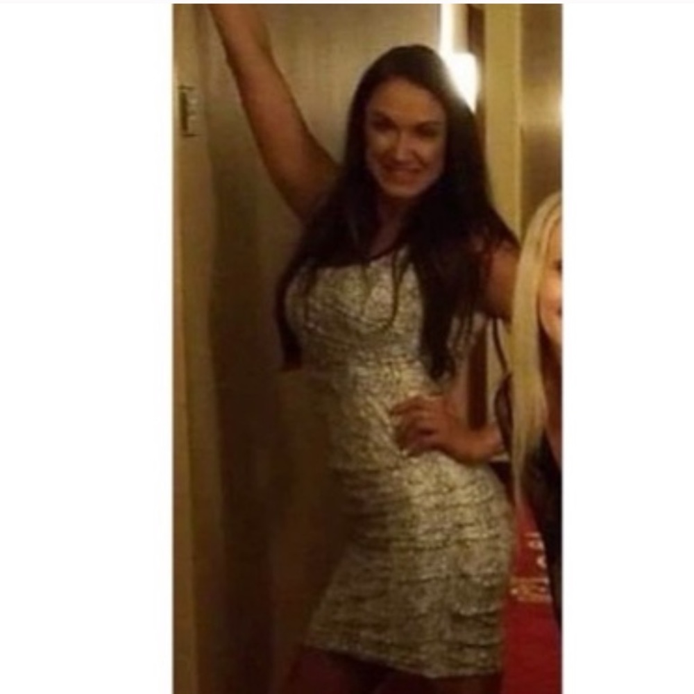 NWT Express White Lace Dress BodyCon Dress Size 2 White & Black Lace - Picture 10 of 10